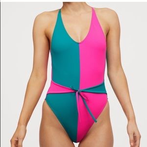 Stranger Things x H&M Karen Wheeler Dual Colour Hi-Cut Swimsuit!